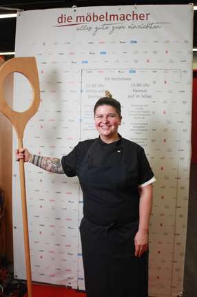 Küchen-Höhenverstellung für die Spitzenköchin Diana Burkel