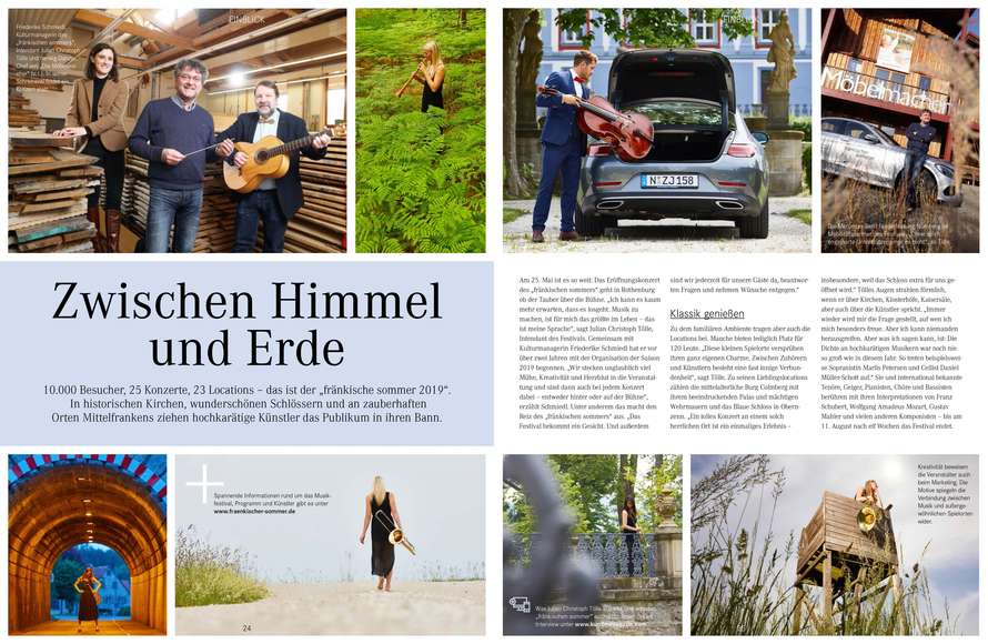 Bericht über den fränkischen Sommer im Mercedes Benz Magazin
